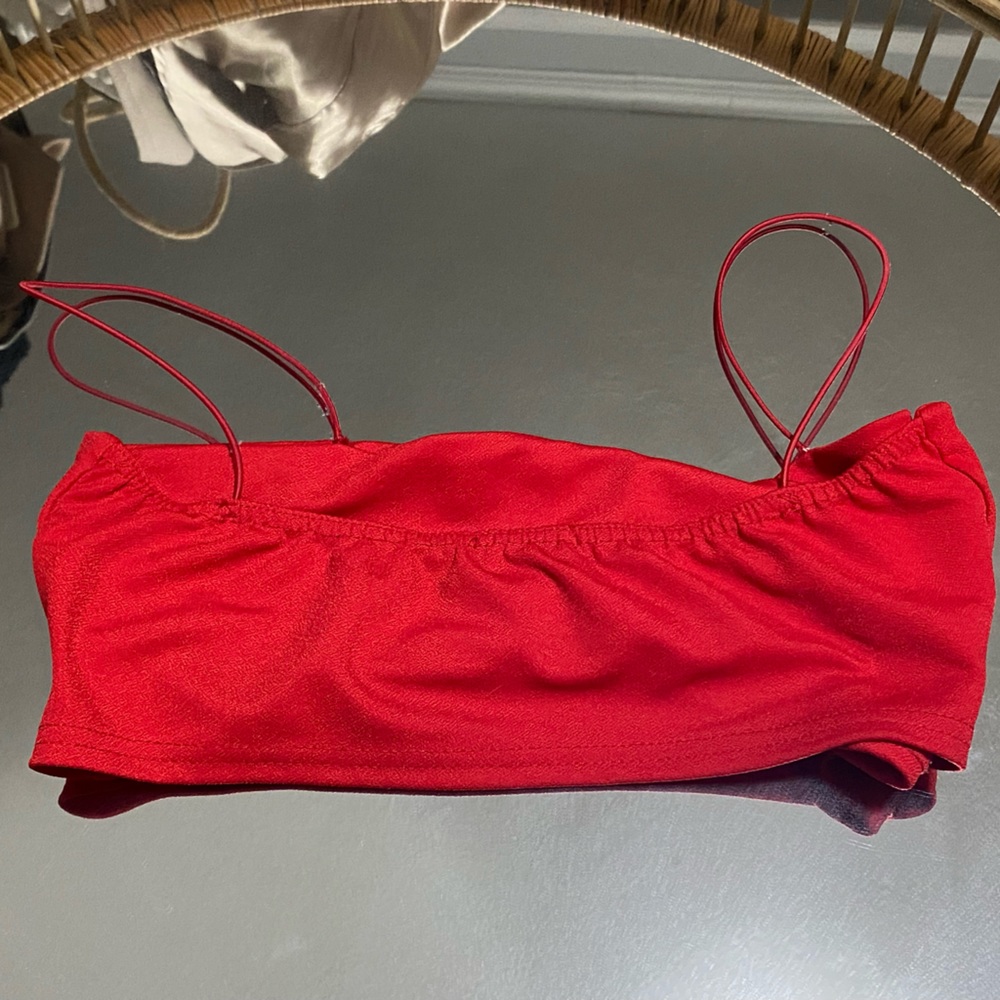 Red Crop Top - Picture 2 of 3